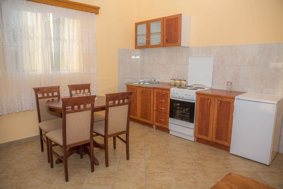 The kitchen in first apartment