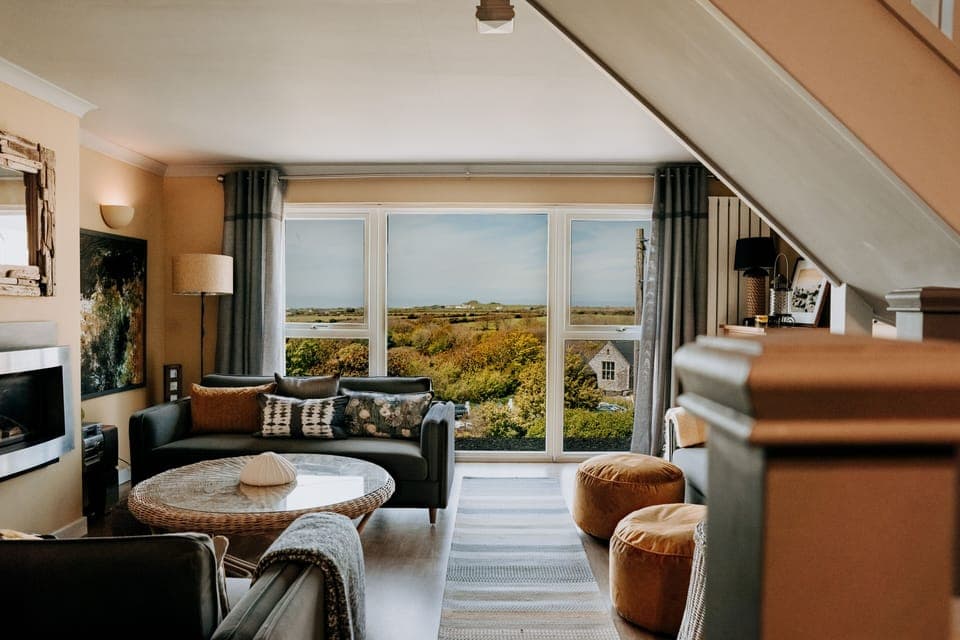 Views out to St Davids Cathedral and the countryside