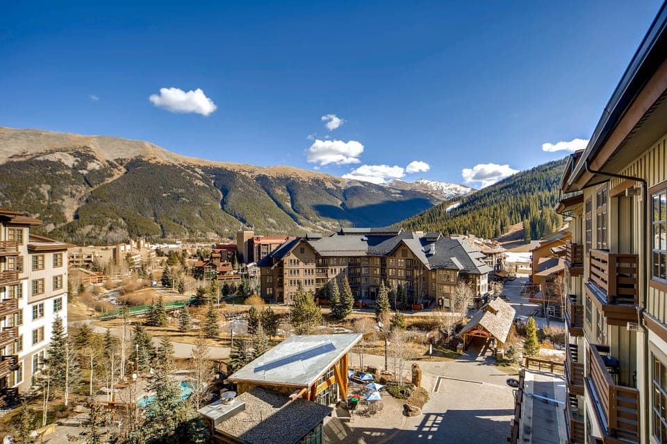 Views of the village from the balcony