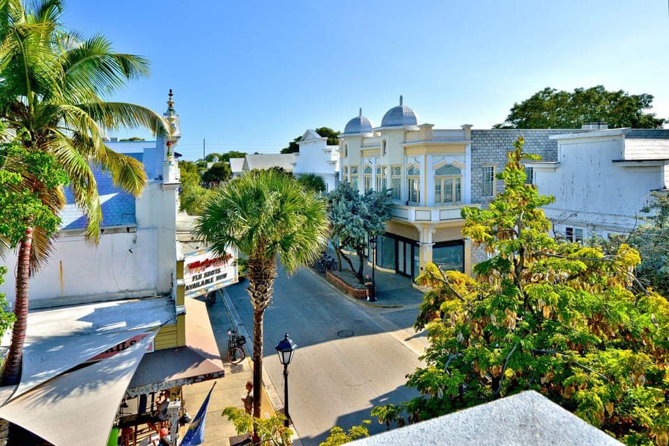 Penthouse - 
View up Duval Street towards the Atlantic Ocean