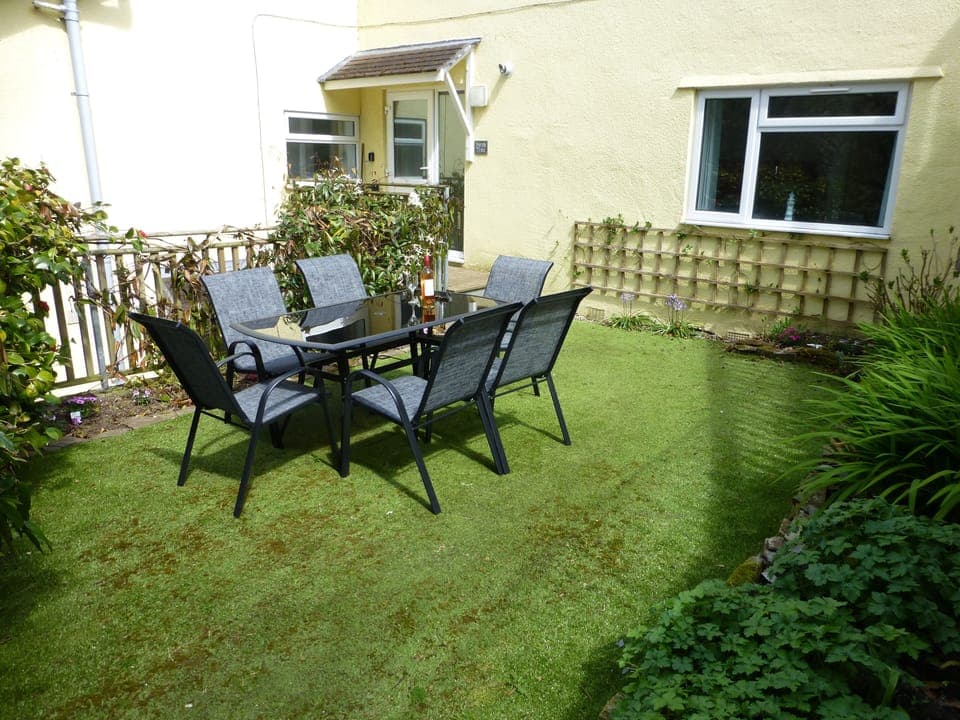 Private garden seating.