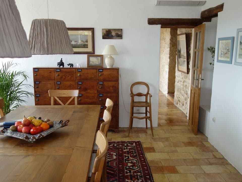 Access to the TV room from the dining room.