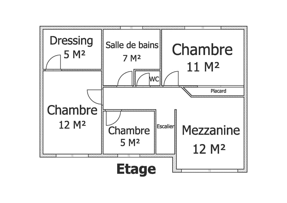 Upstairs plan