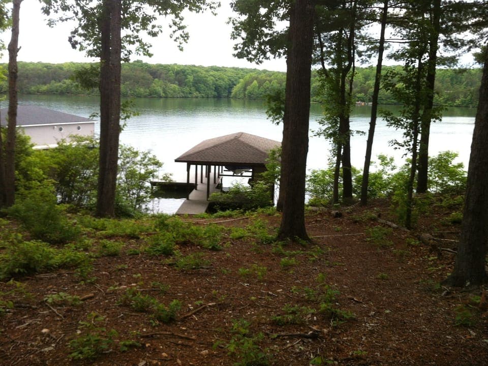 Great view of state park land across the water. 