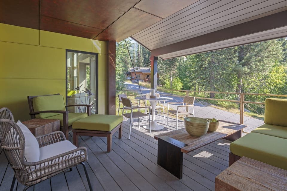 Large covered deck