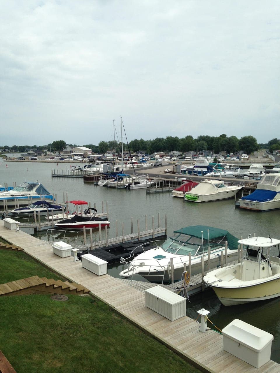 View of the water from the deck