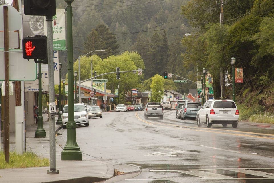 Downtown Guerneville.