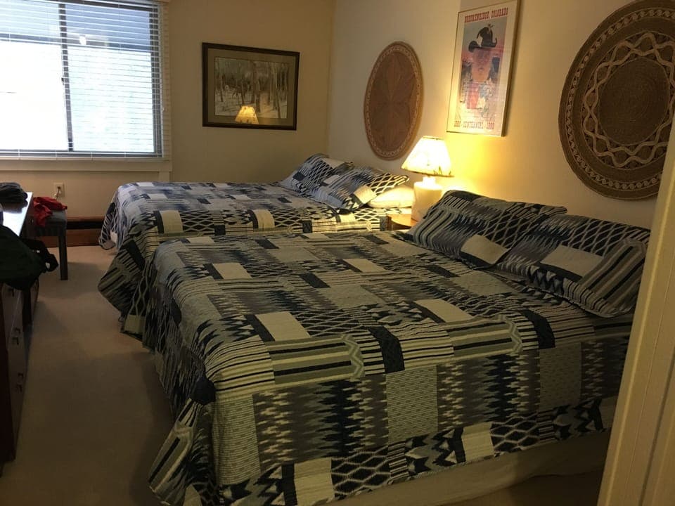 Master bedroom with full bathroom