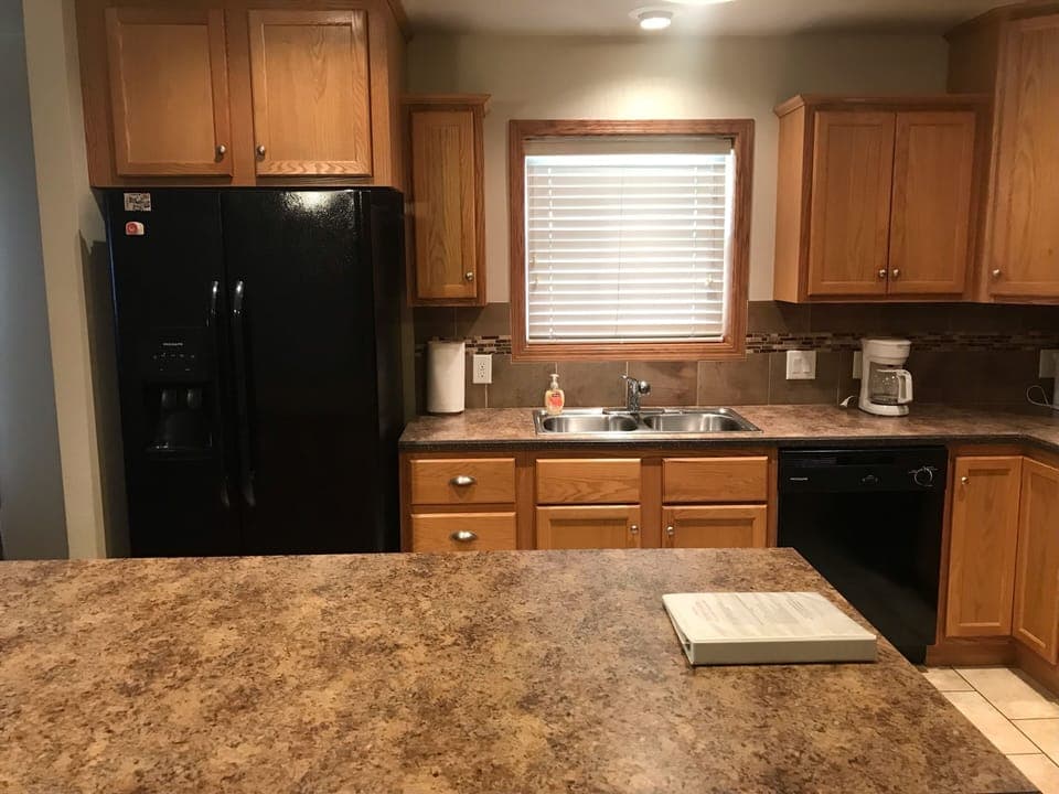 Large refrigerator to hold plenty of food for your family and friends