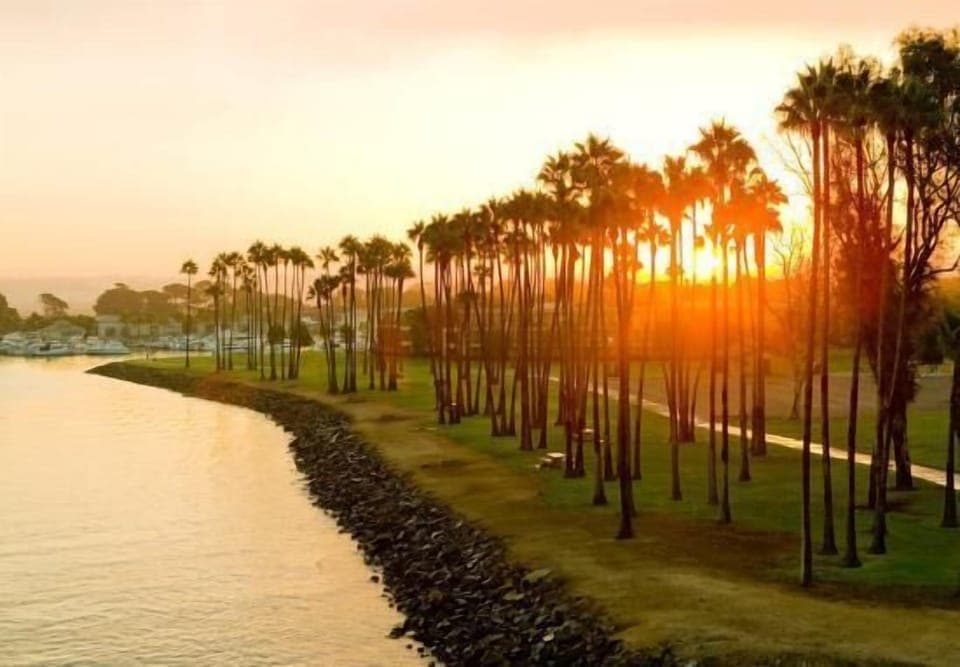 Mission Point Park is 200 feet away, with large grass areas and playground