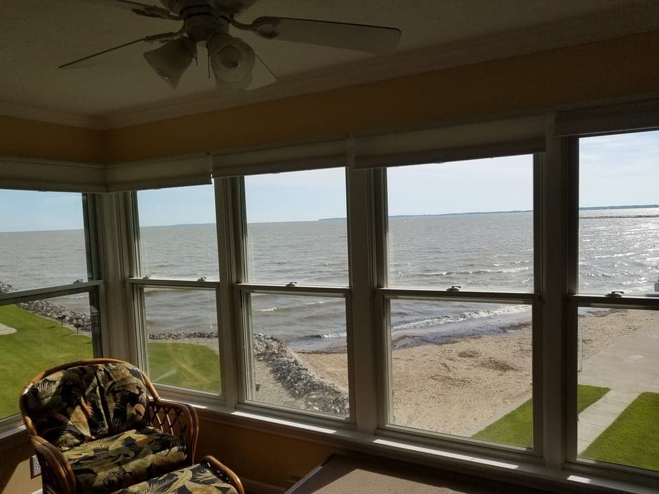 Bring a good book and enjoy the panoramic view of the Lake Erie islands.