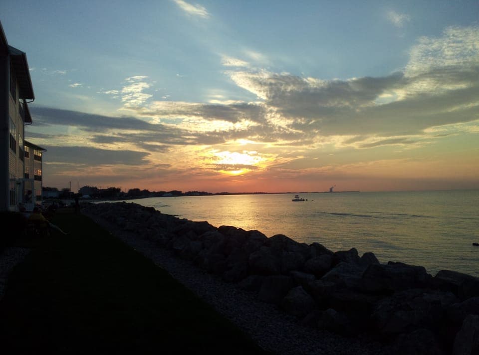 Enjoy the beautiful sunsets right outside your door.