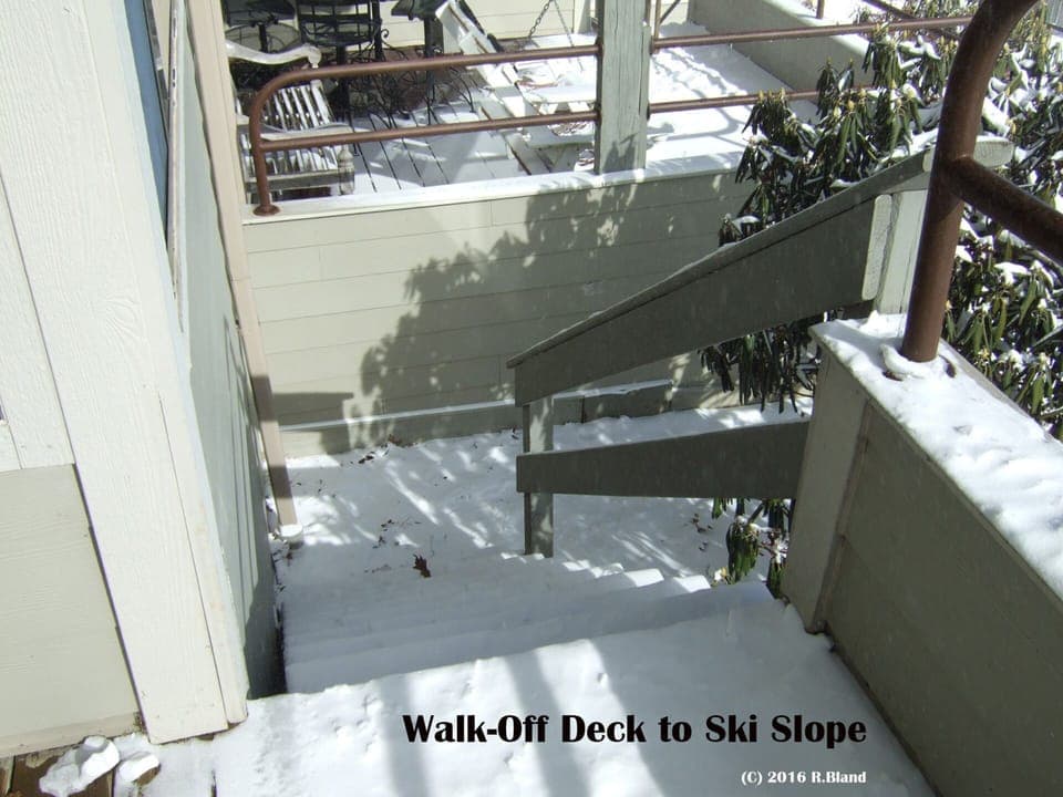 Walk right off of your deck to slopes and lift