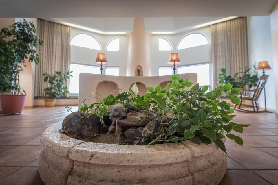 Water Fountain in Entry Way