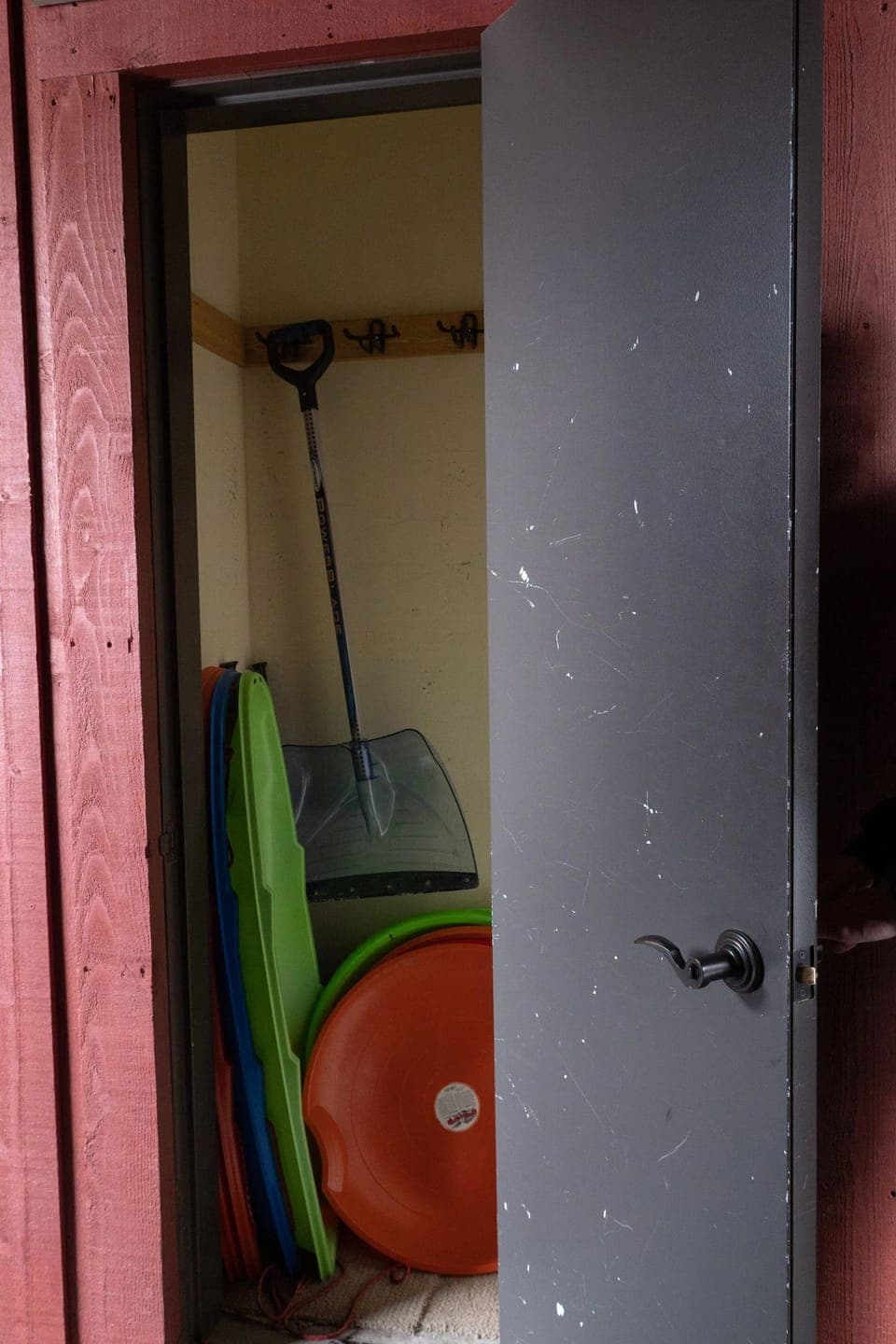 Ski Closet - Sleds and Saucers