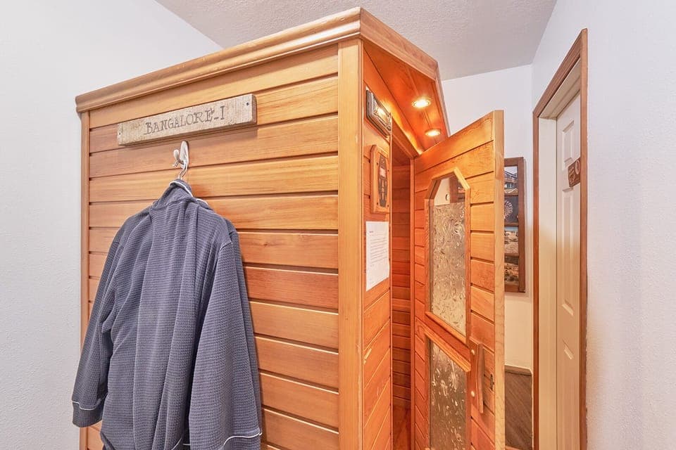 Enjoy the sauna after a long day at the beach