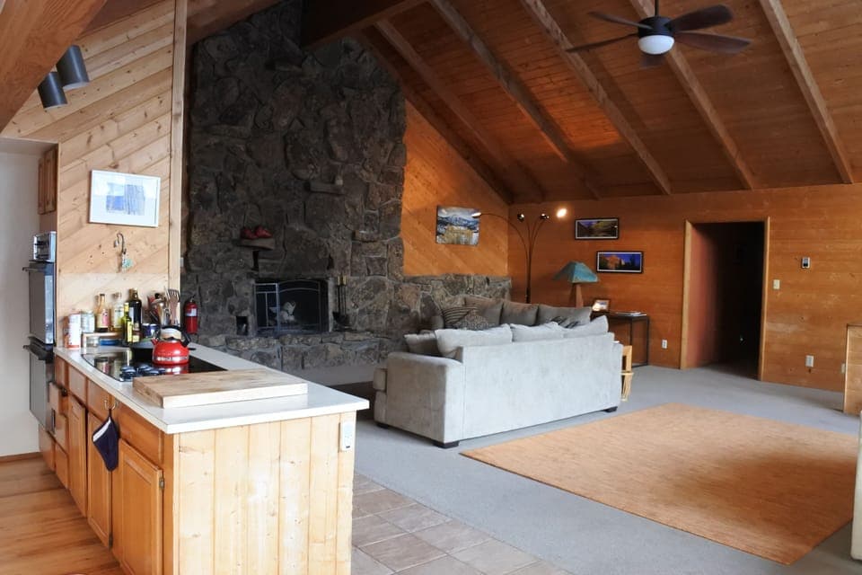 Great room. Has large flat sceen TV - to the left - 