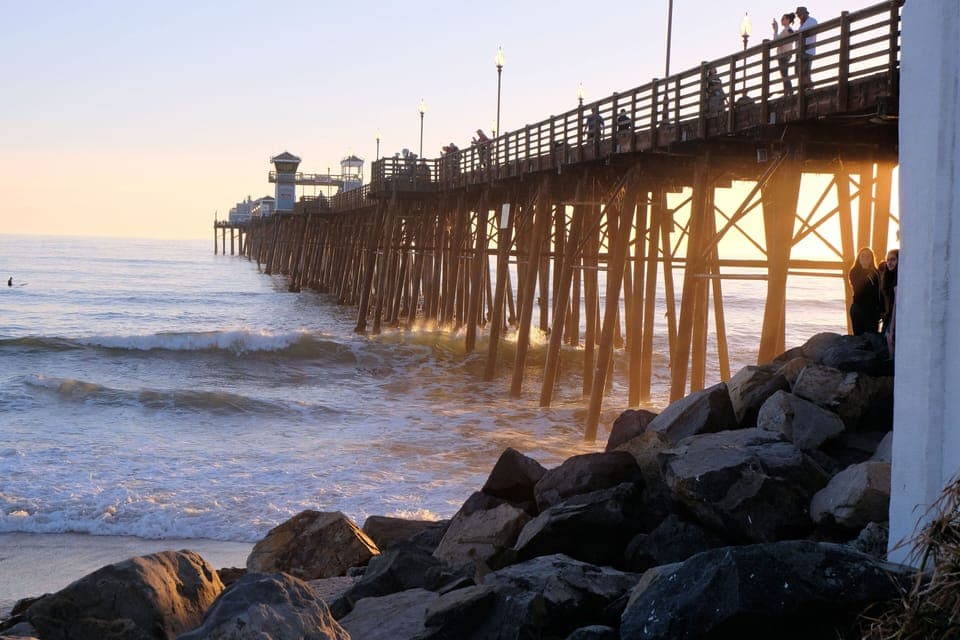 The pier is a wonderful place to watch the sunset