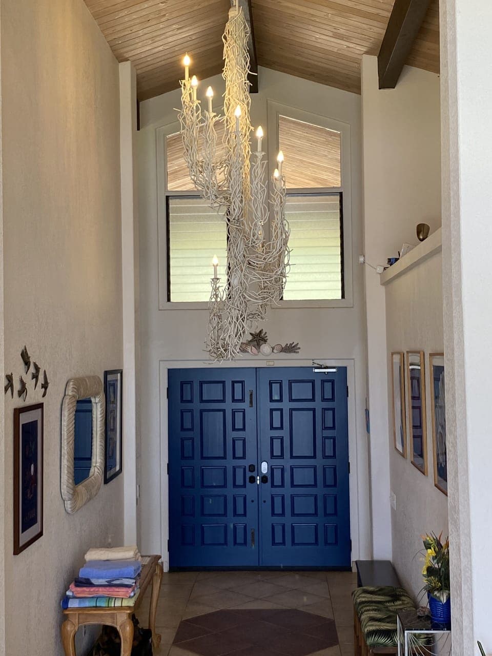 Inside entryway
