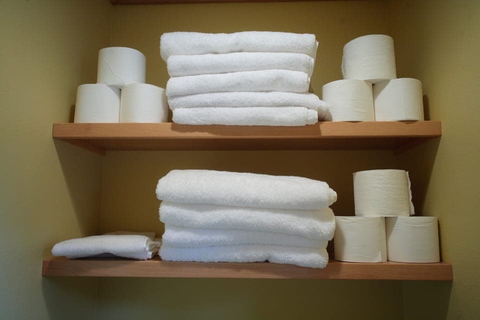 Lots of clean towels -- to go along with the endless hot-water heater!