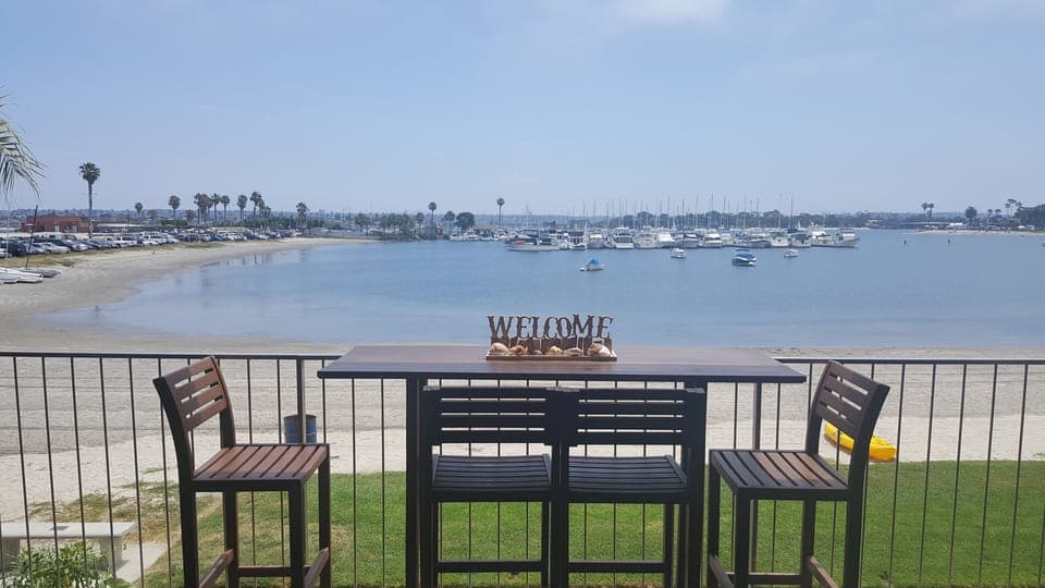 Our view of the bay.  