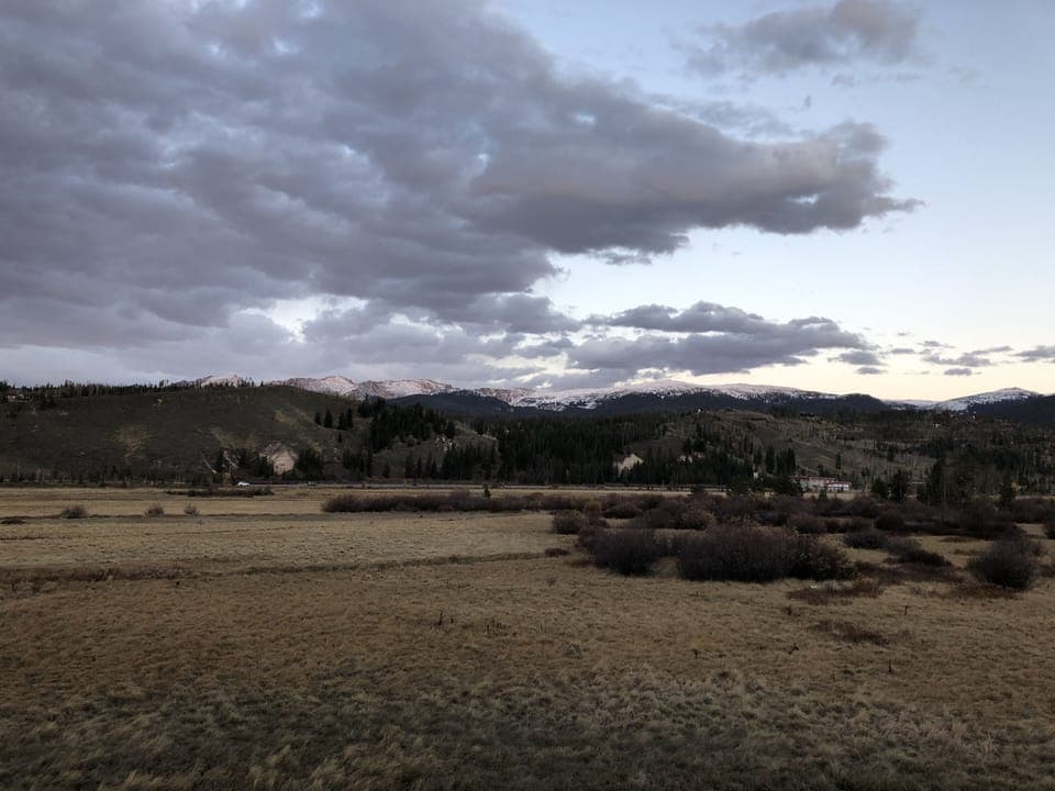Huge meadow/cross country ski area off back patio (moose hangout in springtime)