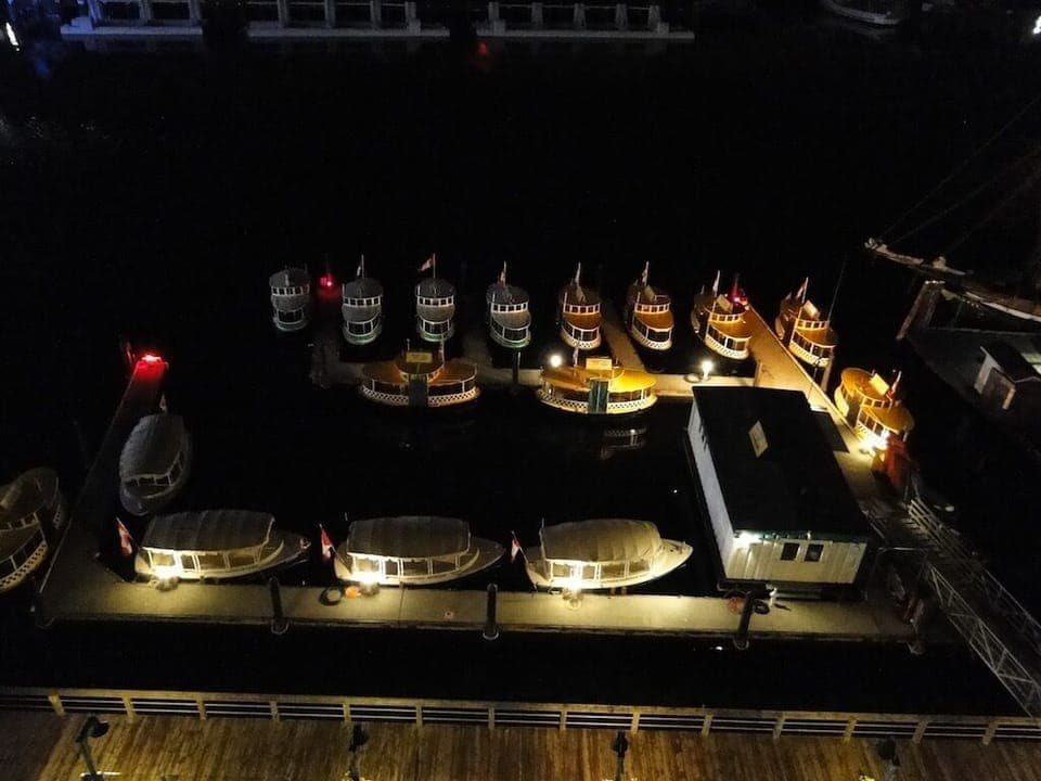 Catch a water taxi just outside your door and visit  Fisherman's Wharf