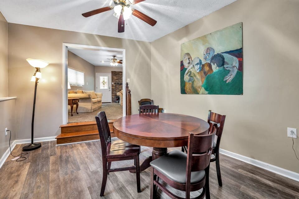Card table room next to den and pool table room 