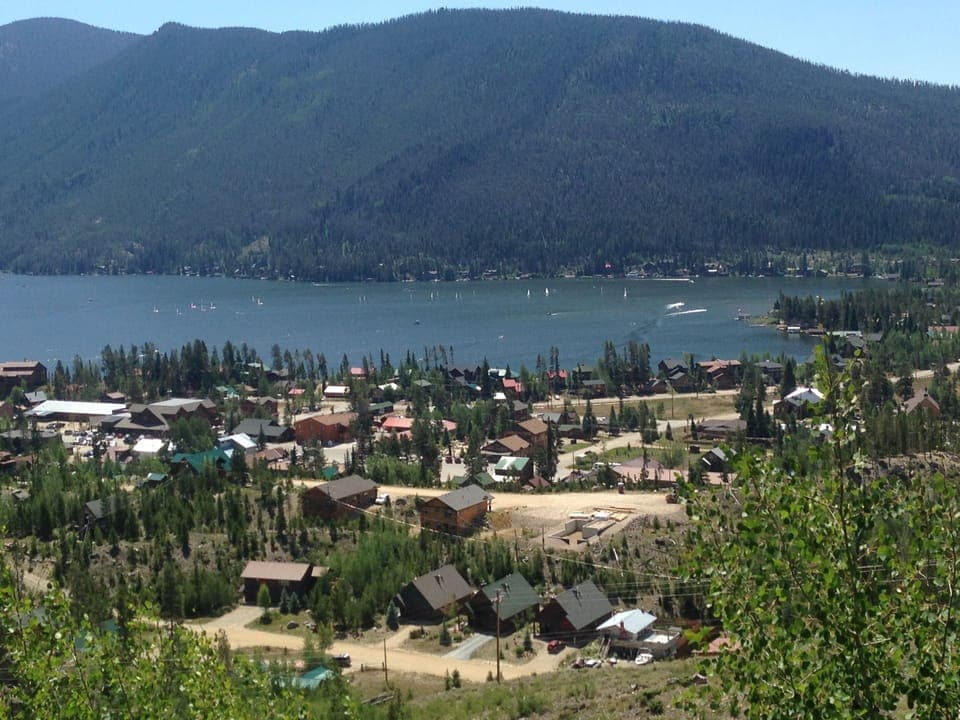 HOME IS BOTTOM LEFT taken from Grand Lake Lodge.  No lake view
