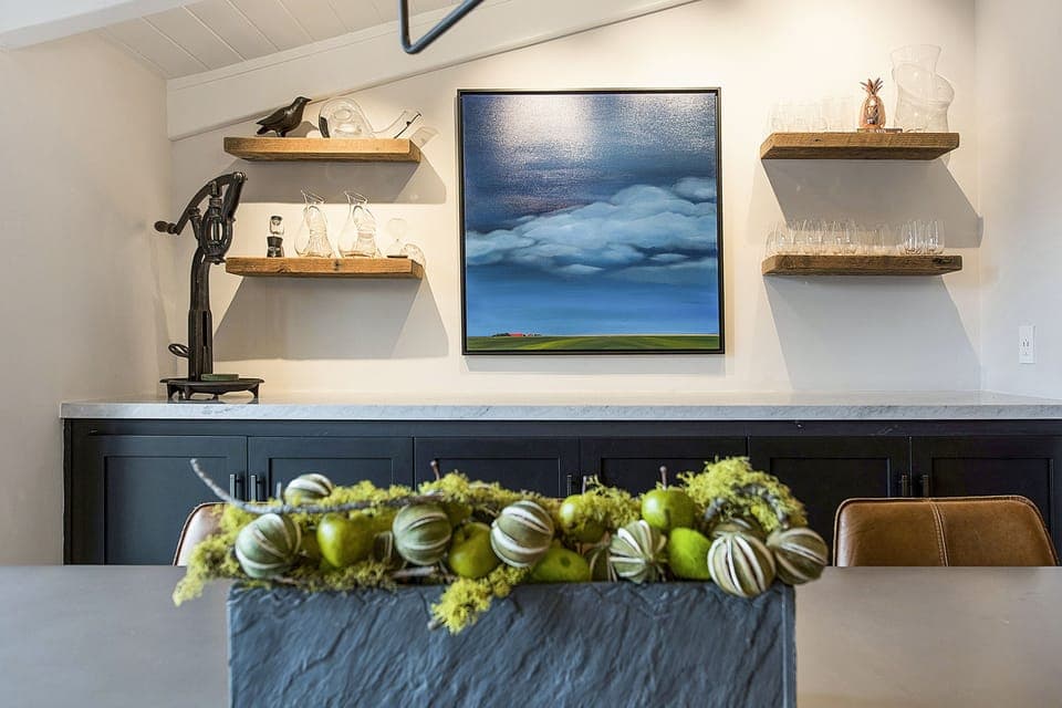 Plenty of wine glasses and decanters!  