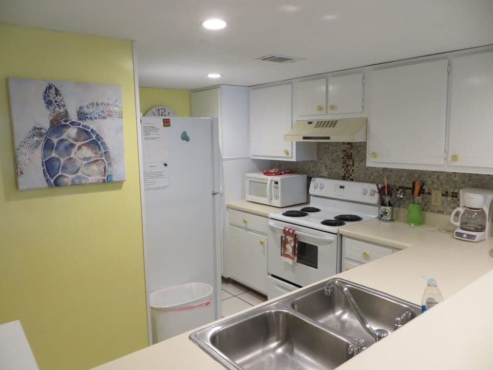Full view of kitchen