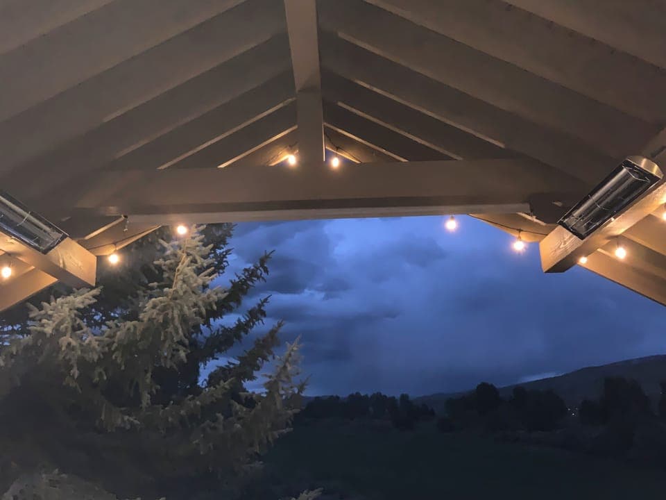 Covered Deck w Infrared Heaters