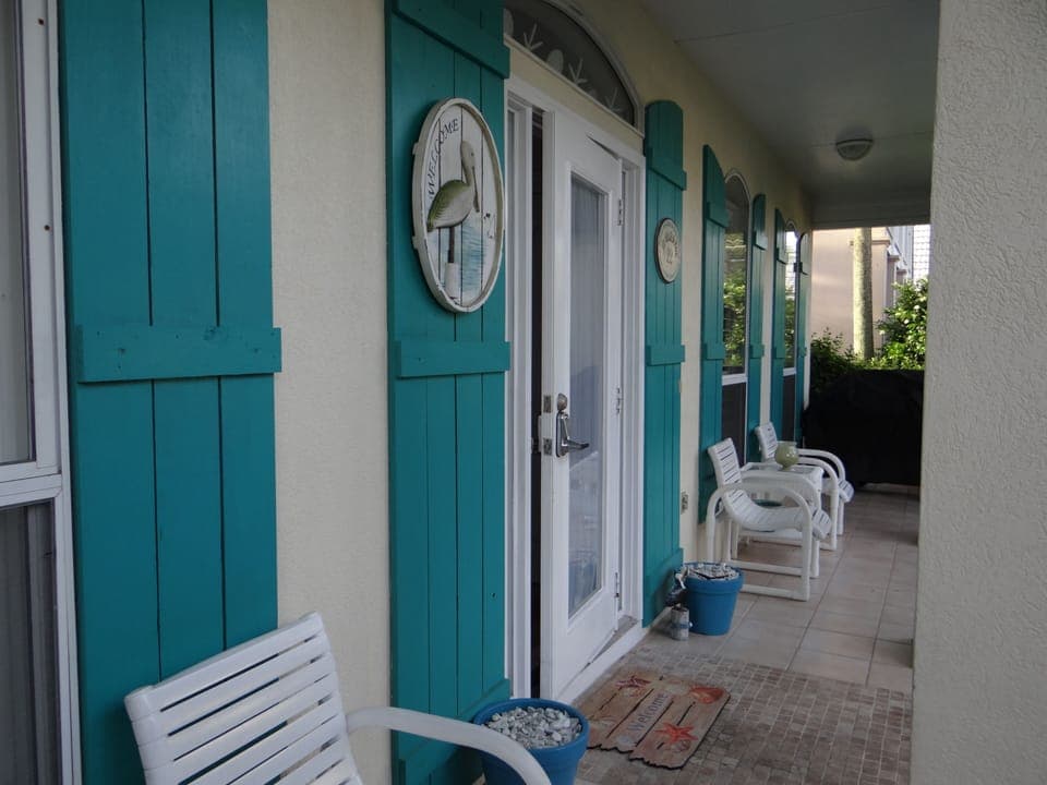 Porch with chairs