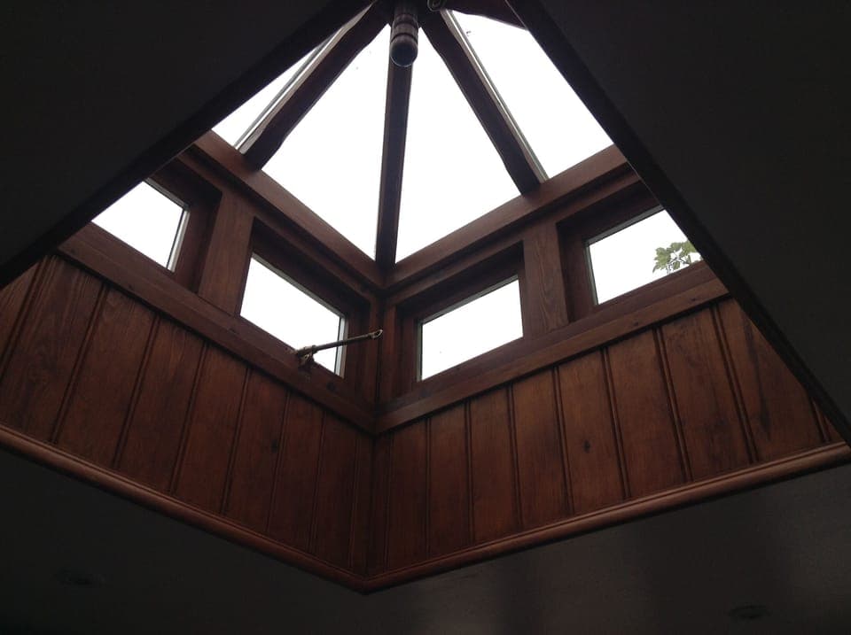 Feature skylight above kitchen 