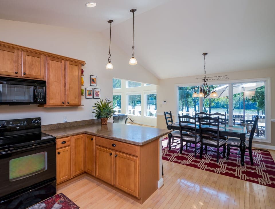 Beautiful water views while you cook!