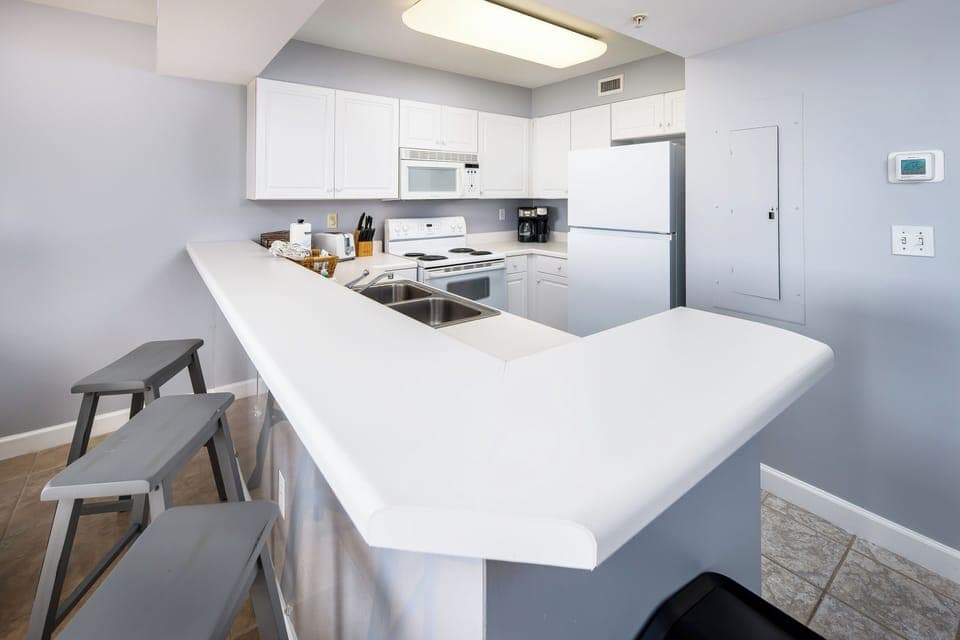 Kitchen, 
Pelican Isle Resort 305 Okaloosa Island Fort Walton Beach Vacation Rentals by Sunset Resort Rentals