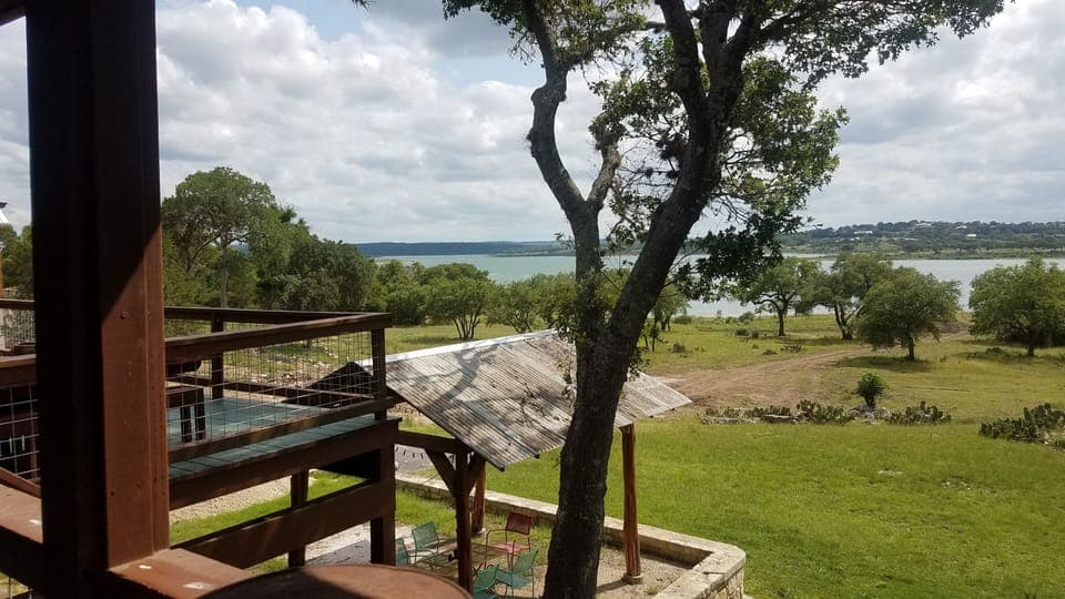 View from the oversized lower deck