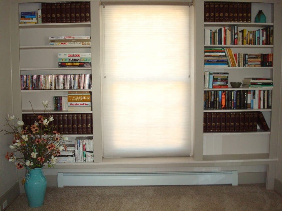 Library shelves