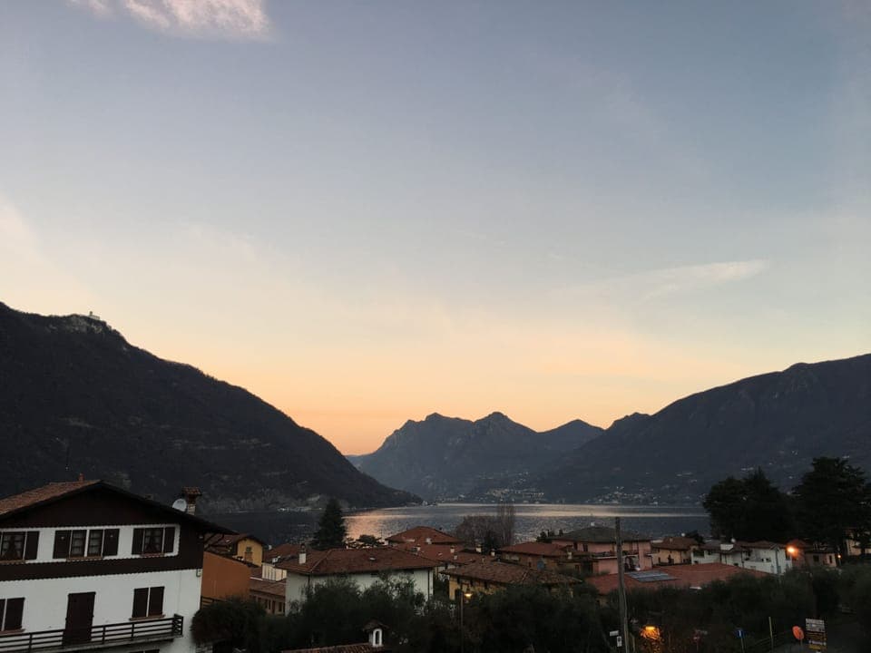 Sunrise view from the patio/kitchen
