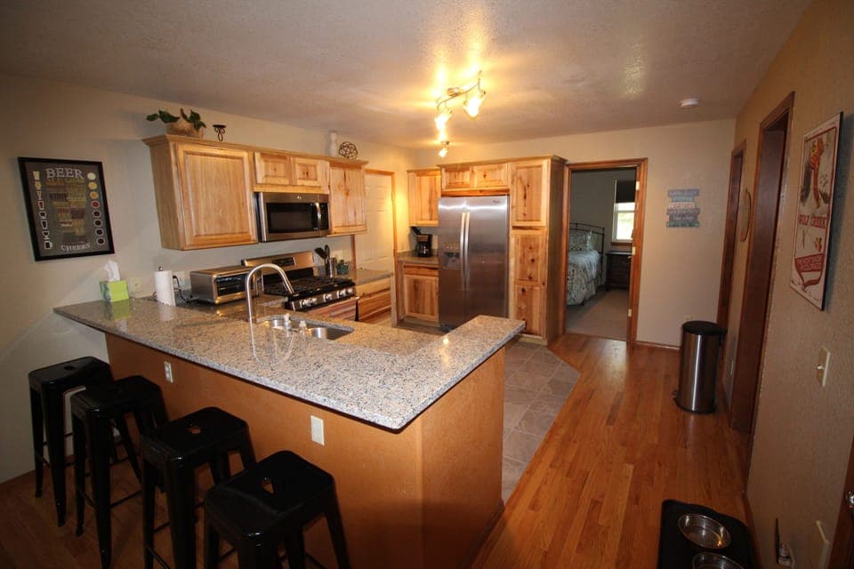 Kitchen and bar