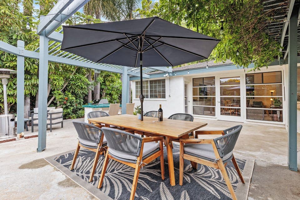 Outdoor dining table