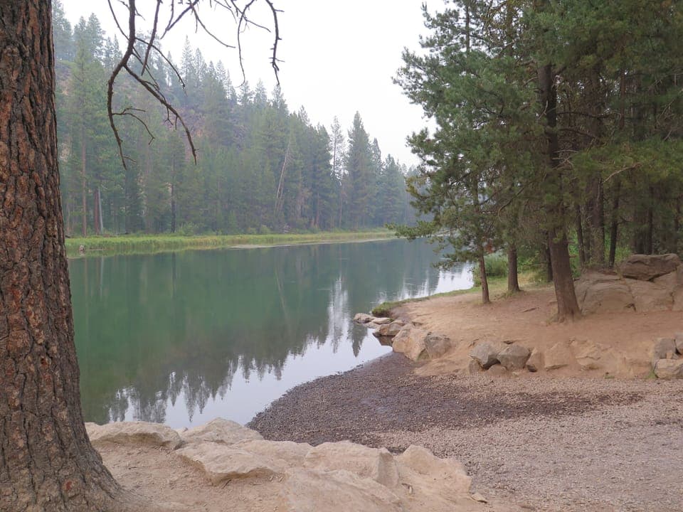 Deschutes river takeout. 2 miles downstream from our home.