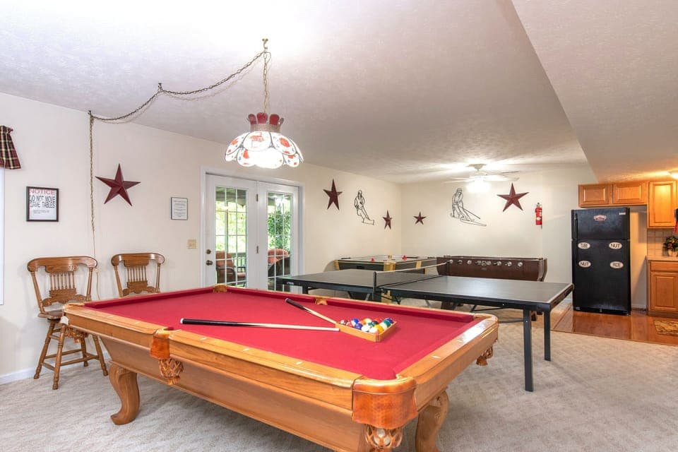 Game Room regulation game tables.