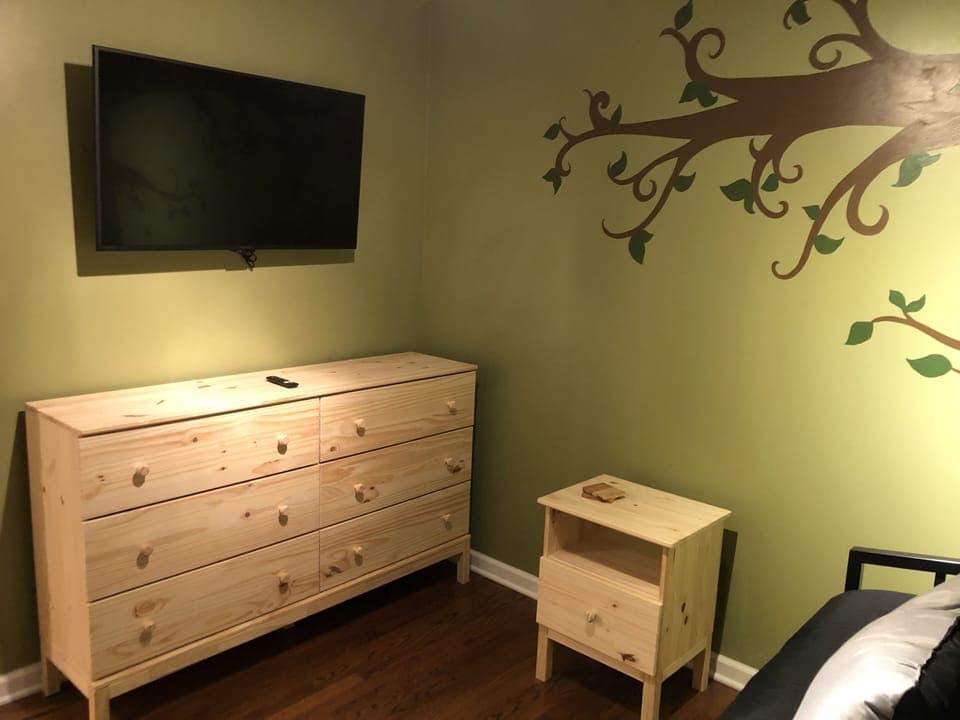 Bedroom 3. Queen bed. Main level.