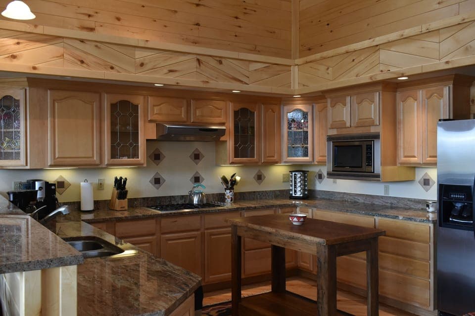 Beautiful large kitchen with gas cook-top and duel electric ovens.  