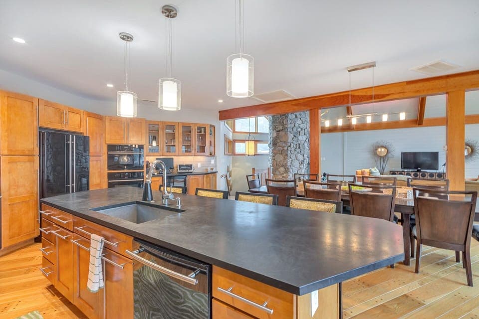 Kitchen provides great connection to the dining room and great room 