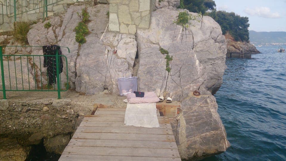 the dock area Bouganville Holiday Home Portovenere 