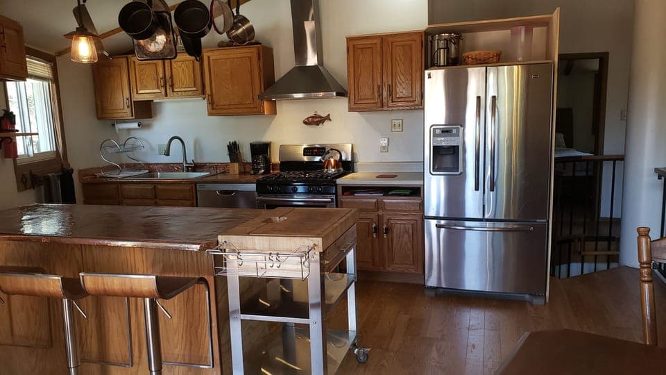 Copper and Stainless Chef Kitchen