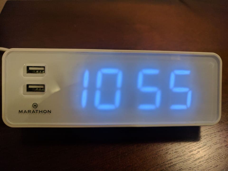 Rooms come equipped with an alarm clock and 2 USB  connectors handy for charging
