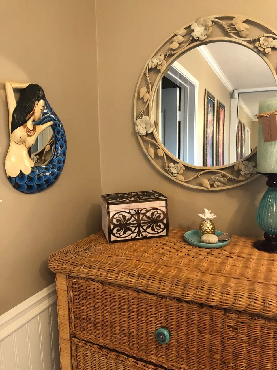 Dresser area in day room
